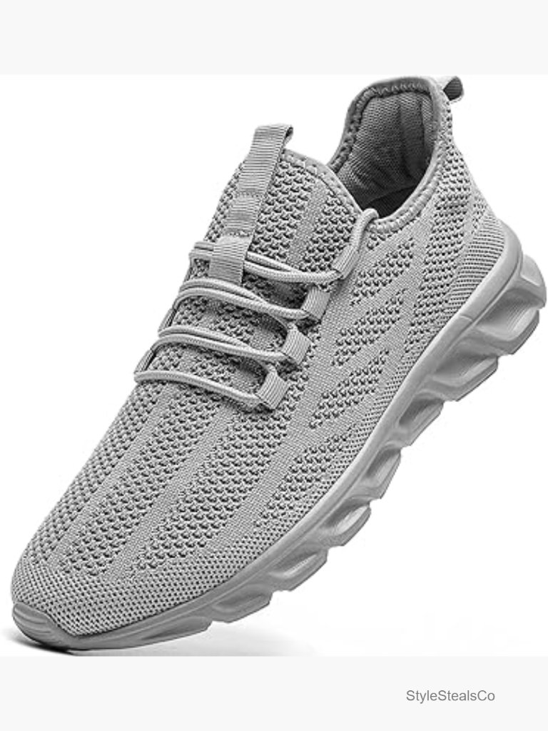 Men's Running Shoes Mesh Breathable Lightweight Walking Sneakers Gym Athletic